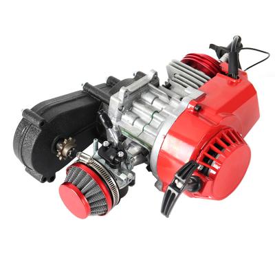 China Air Cooled Big Bore Engine With Performance Cylinder CNC Engine Cover Racing Carburetor Engine For 50cc Dirt Bike 50cc Pocket Bike for sale