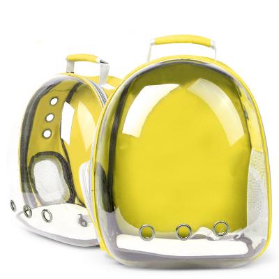 China Hot Selling Transparent Viable Pet Bags For Dog Cat And Bird Travel Puppy Carrier Backpack for sale