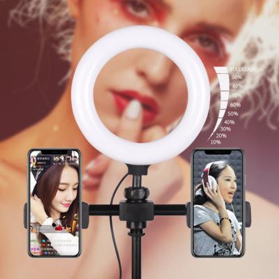 China Portable Flexible Makeup Photogrphy Adjustable 6inch LED Shine Makeup Light for Phone Photography Stand Camera Selfie Circle for sale