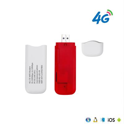 China FDD 4G Wireless Modem USB SIM Dongle of Small Data Card 4G Wifi Network Device Without Hotspot External LTE Drvier for sale