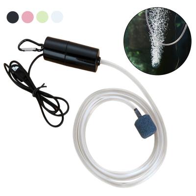 China Sustainable Mini Aquarium Air Pump USB Fish Tank Oxygen Air Pump With Air Stone Mute Energy Saving Oxygen Pump For Aquarium Fishing for sale