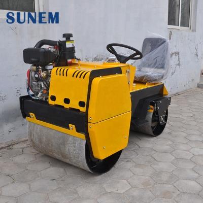 China Trusses Double Drum Driving Pavement 4kw 5km/h 780KG Steel Road Roller for sale