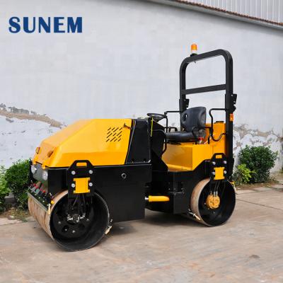 China Factory Electromagnetic Control Double 10km/h Small Drum Static Road Roller for sale