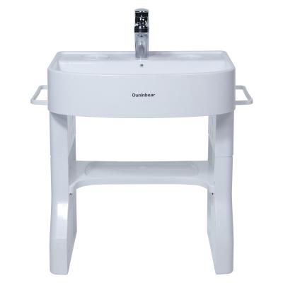 중국 2020 New Style baby size washstand White Plastic simulated washstand for kids 판매용