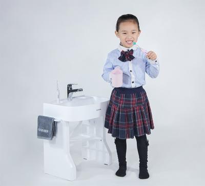 China Children's washbasin early education brushing teeth and washing face plastic simulation washbasin à venda