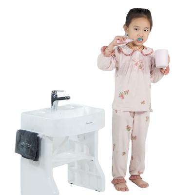 中国 Wholesale Colorful Hand Wash Children's Preschool Basins Toddler Bathroom Basin With Stand 販売のため