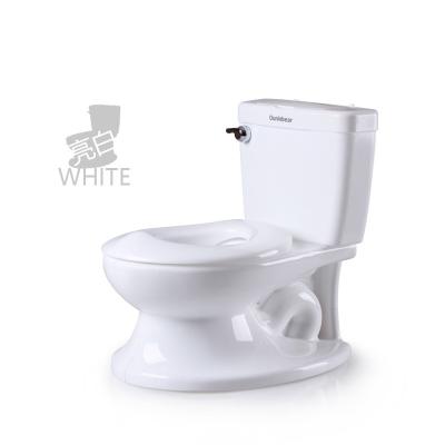 China White realistic potty training toilet looks like a real one with flush sound Te koop