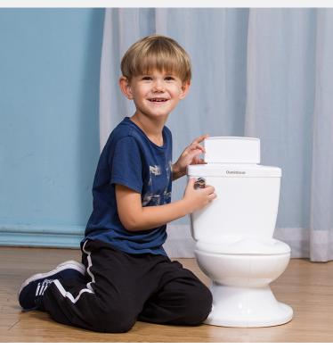 中国 2020 pot pur enfants white toilet baby training seat with flush sound 販売のため