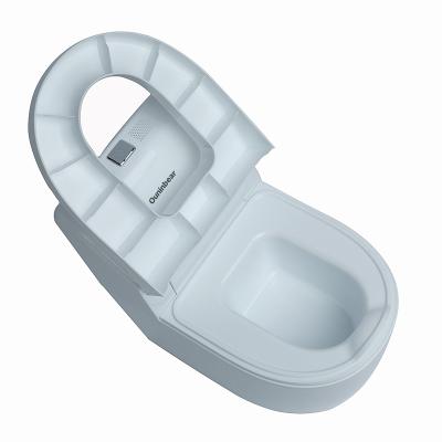 中国 Emulated Baby training potty seat with flush sound Children's commode toilet seat musical potty 販売のため