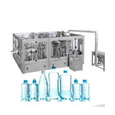 China Automatic Pure Food Water Mineral Water PET Bottle Washing Filling Capping Producing Line Long Service Life Machine CE for sale