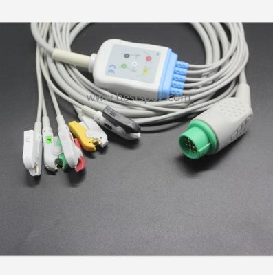 China Compatible TPU for Mennen Rep ECG Cable Mennen 12Pin 5 Lead ECG Cable Leads IEC Clip ECG Clip for sale