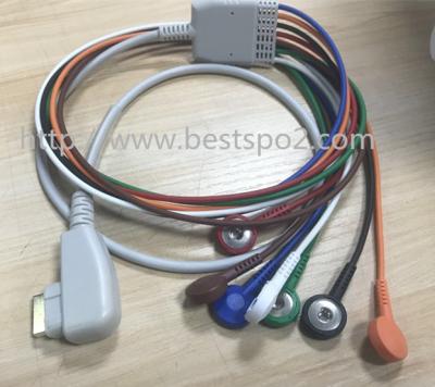 China TPU For ECG Cable For DMS 300-3A ECG 7 Lead Holter DMS Cable ECG DMS Holter for sale