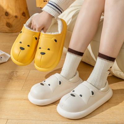 China Thermal In Stock High Quality Winter 2022 Casual Cross Fashion Sandal Slides Fluffy Slippers For Women for sale