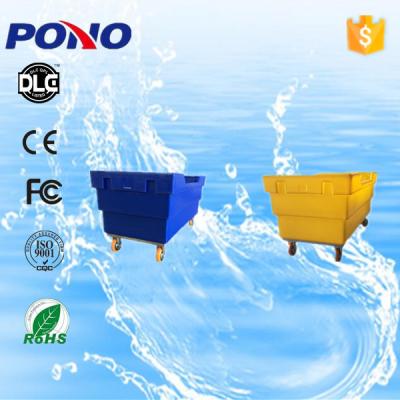 China Laundry center China Pono supply fabric collectiong tool-plastic laundry cart,necessary for garment factory for sale