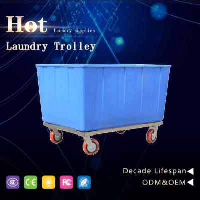 China Laundry Center With 10 Years OEM Experience Customized Garment Factory Fabric Storage Equipment-Plastic Laundry Cart For Linens Collection for sale