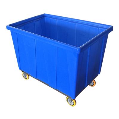 China China factory price laundry trolley heavy duty plastic canvas fabric of laundry center storing and transporting hotel&laundry center for sale