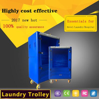 China laundry center China Pono plastic cage trolley with 500kg load capacity for cloth cart with top-grade quality for sale