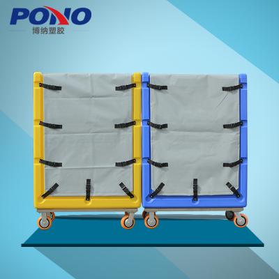 China chinese laundry center top quality CE approved plastic laundry cage trolley with long using time for sale