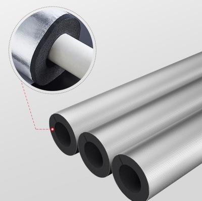 China Greenthermal Foil XPE Foam Tube No-Clod For Pipes Insulation Oudtdoor Applleation zu verkaufen