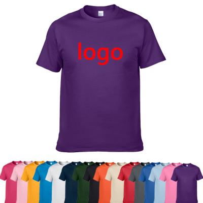 China Premium T-shirt 100% Custom Print Color Mix Size Anti-pilling Mens T Shirt High Quality Cotton T Shirt With Your Logo Or Design Print for sale