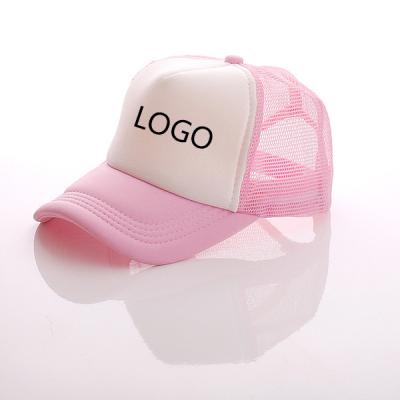 China JOINT Unisex Breathable Adjustable Snap Back Covers Hip Hop Girls Sun Trucker Hat Letter Embroidery Mesh Baseball Cap For Women Men for sale