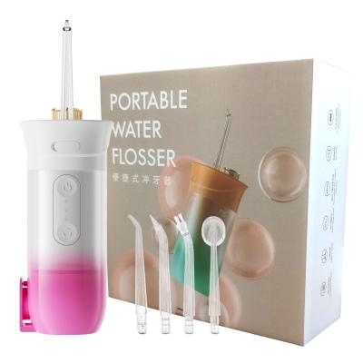 China Clean Rechargeable Portable Waterproof Dental Usb Dental Water Flosser Oral Irrigator for sale