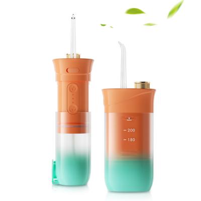 China Best Clean Private Portable Cordless Hydraulic Water Flosser Oral Teeth Irrigator With Thermo for sale