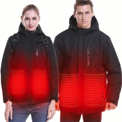 China USB QUICK DRY Hooded Unisex Winter Jackets Outdoor Heating Shirts For Passionate Coat for sale