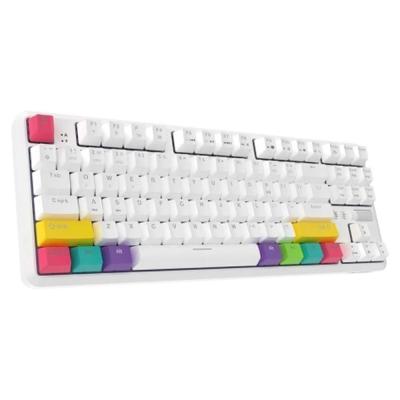 China Multimedia AJAZZ K870T BT Keys Wired Mechanical Keyboard RGB 87 Keys Dual Mode Gaming Keyboard for sale