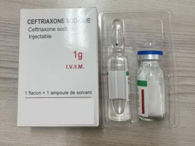 China Ceftriaxon Natriumpulver Injektionsmittel 1,0 g zu verkaufen