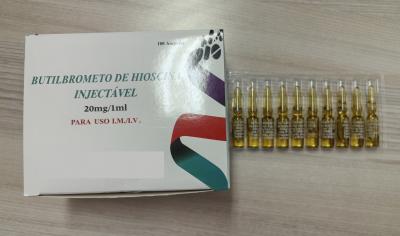 China Hyoscine-butylbromide Einspritzungs-krampflösende Medizin 20MG/2ML zu verkaufen