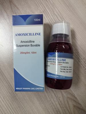 China Amoxiciline Droge Opschorting 250MG/5ML 100ML-Behandeling van Besmettingen Te koop