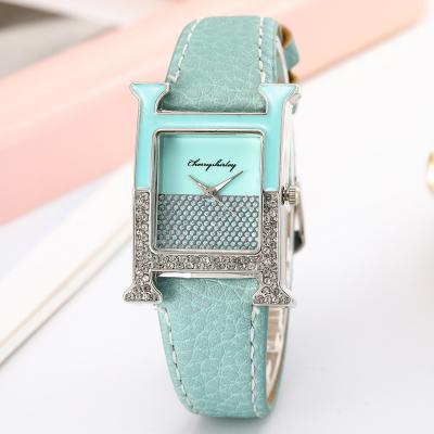 China New Full Calendar Fashion Brand Your Own Fancy Ladies Leather Women's Watches Diamond Womens Watches In Wristwatches for sale