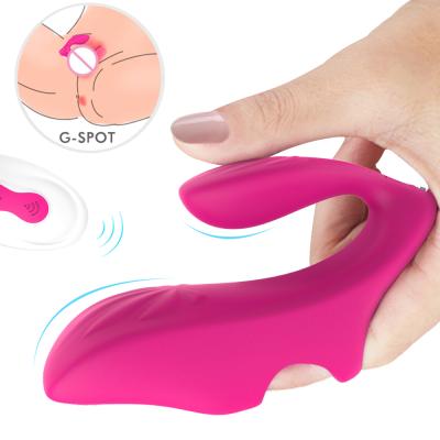 China USB Portable Mini Silicone Vibrator 2*9 Modes Vibration Finger Vibrators Toys for Women Clitoris Spot Stimulator Finger Massage for sale