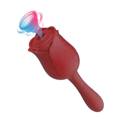 China One-Key Control AV Rose Wand Sucking Vibrator Clitoral Sucking Tongue Licking And Sucking Female Masturbation Adult Vibrator for sale