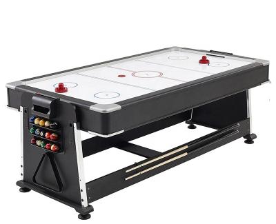 China Hot Sale Rubber Pocket Maker Price 4 In 1 7ft Multi Game Snooker Billiard Table With Air Hockey Table for sale