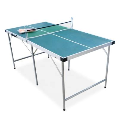 China MDF+Ping Pong Tennis Table Small Size Indoor Table Portable Foldable Mini Steel Tube Folding Table For Kids for sale