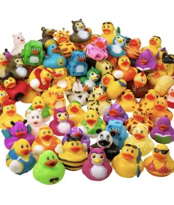 China Funny Toy Assortment 2 Thumb Kids Mini Duck Toy Rubber Duckies For Kids Bath Birthday Gifts Baby Showers for sale