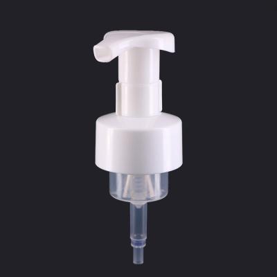 China Non Spill White Plastic Liquid Foaming Dispenser Pump Head 43mm Soap Pump Foam Pump for sale