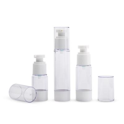 China Airless Hot Lotion Dispenser Pump Bottle 15ml 30ml Clear Cosmetic Airless Bottle 15ml 30ml Bottle Sets for sale