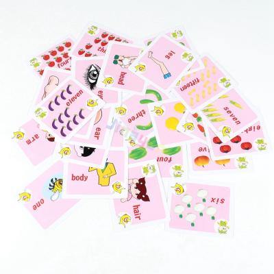 China Custom Picture Paper Number Cards Knowledge Paper Flash Cards For Kids Study Easy To Carry Top Quality for sale