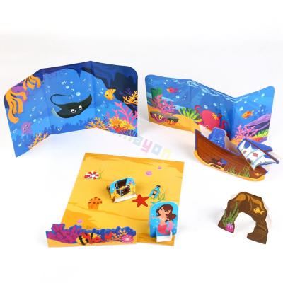 China Ocean Theme Paper Board Games for Kids Love Paper Games for Kids High Quality for sale