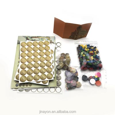 China Chips Accessories Piece Punch Paper Board Paper for Board Game for sale