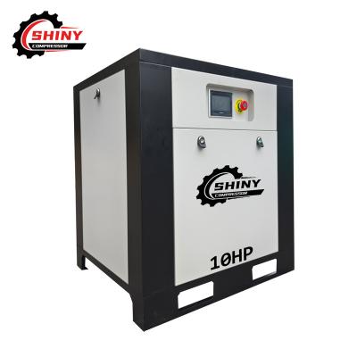 China 7.5kw 10HP Air Cooling Industrial Compressors Lubricated Silent Screw Air Compressor for sale