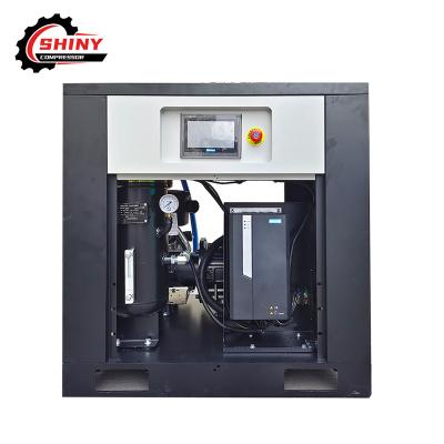 China 15kw 8bar 10bar 12bar oil lubricated high efficiency industrial energy saving screw air compressor for sale