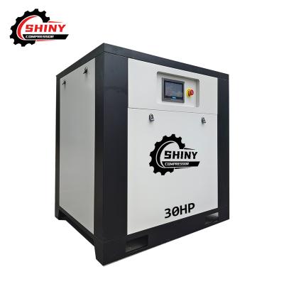 China 22kw 30hp lubricated energy saving screw air compressor for industrial equipment for sale