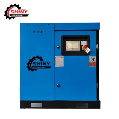 China Lubricated Variable Frequency 22kw Energy Saving Industrial Screw Air Compressor for sale