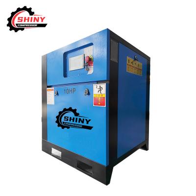 China 7.5KW 10HP VSD 8bar 10bar 12bar Lubricated Silent Permanent Magnet Rotary Screw Air Compressor for sale