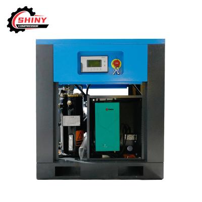 China 220V Single Phase Lubricated Air Compressor Mini Rotary Screw Air Compressor 7.5KW/10HP for sale