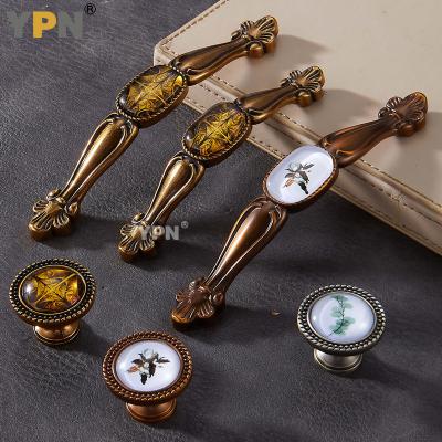 China YPN Modern Cabinet Handle for Drawer Door Drawer Wardrobe Cupboard Zinc Alloy Dresser Handles Furniture Handle for sale